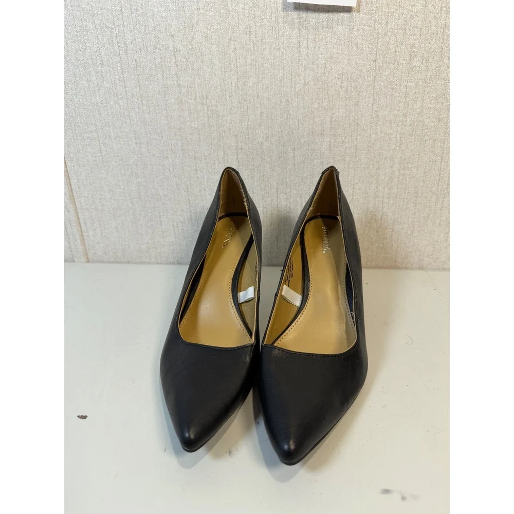 Merona Black Classic Pointed‎ Toe Kitten Heel Pumps – Size 8.5 capsule timeless